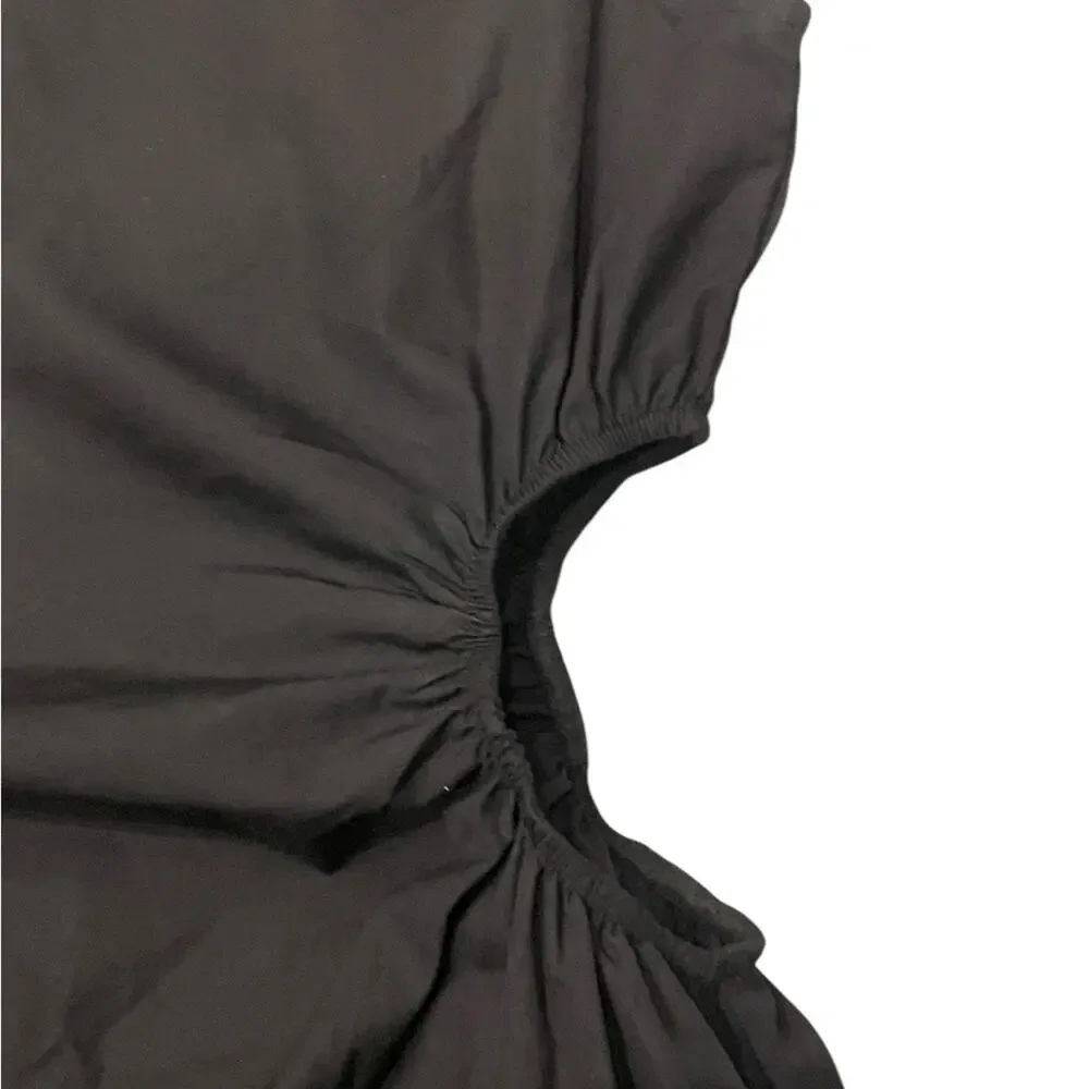 STORY PAOLA DRESS BLACK POPLIN SZ:S